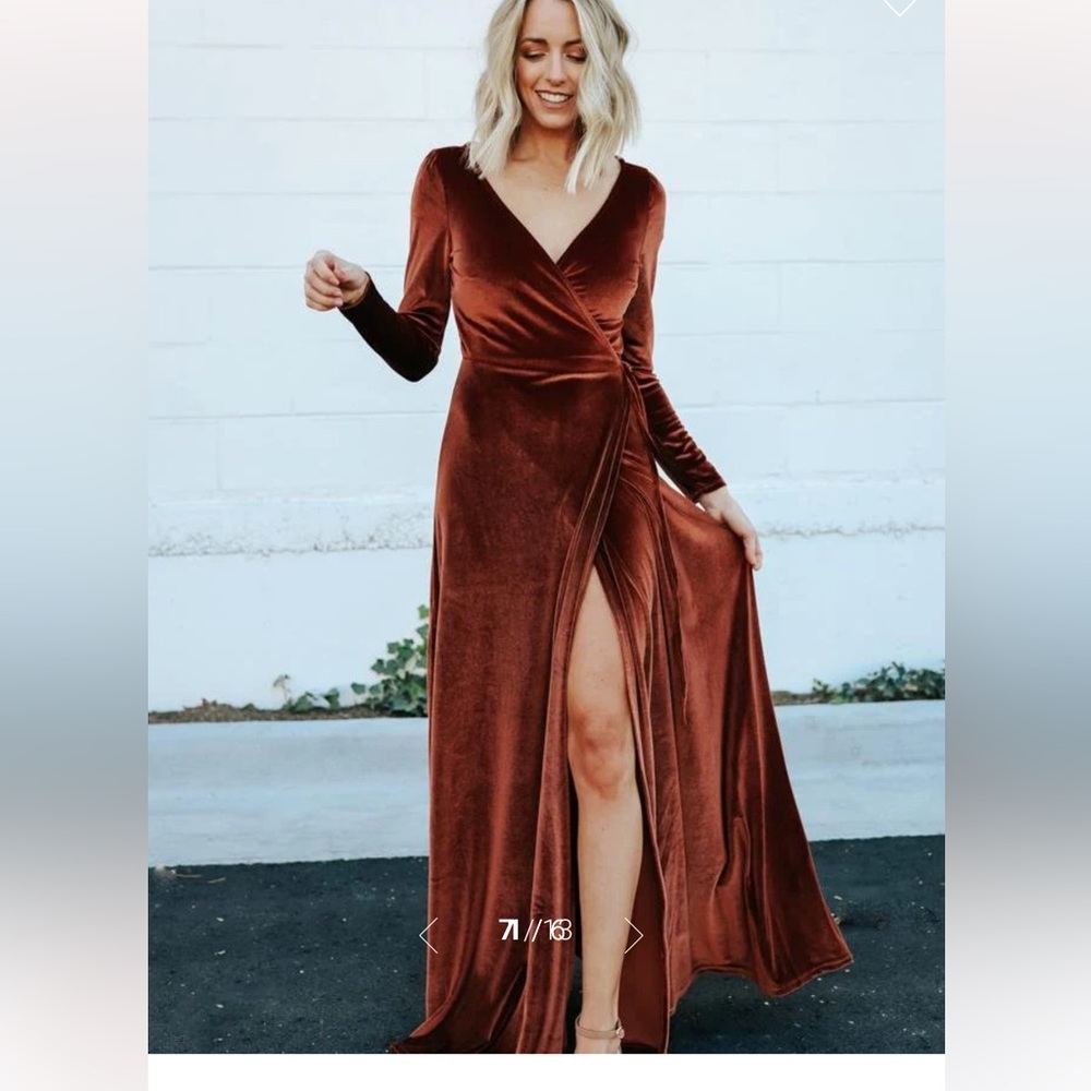 Baltic Born Esmerelda Velvet Wrap Maxi Dress